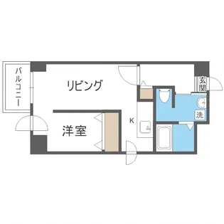 LEE東札幌 A棟【4階】の間取り