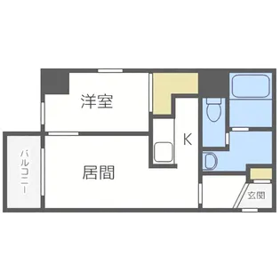 LEE東札幌 A棟【6階】の間取り