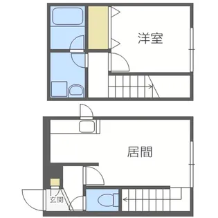 il vento(旧LEE SPACE平岸)【107号室】の間取り