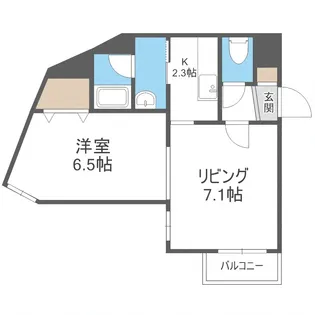 コーポげんじ菊水【4階】の間取り