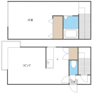 ラピス澄川【104号室】の間取り