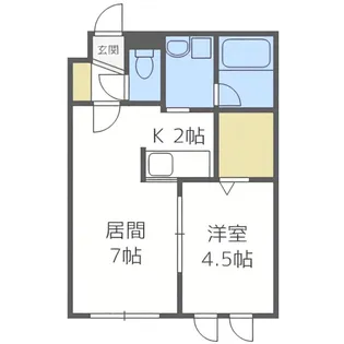 グランフォーレS【201号室】の間取り