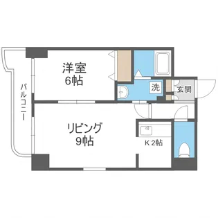 ティアラ豊平第二【6階】の間取り