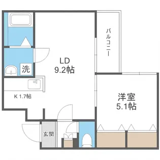 プレスタール【4階】の間取り