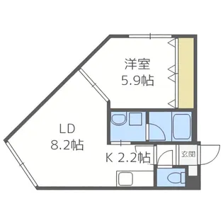 BB美園(ビービー美園)【2階】の間取り