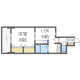 メゾンリッシュ伊藤【303号室】の間取り