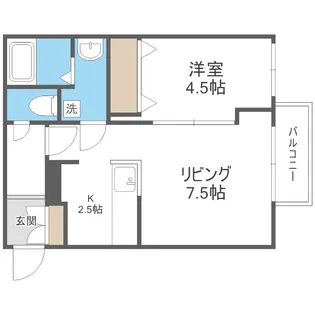 フェリシアコート【4階】の間取り