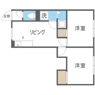 コスモガーデン【305号室】の間取り