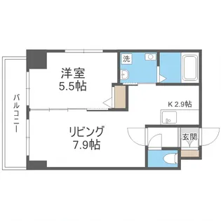コンフォート豊平【3階】の間取り