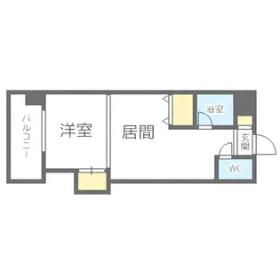 コメンスNO.1【6階】の間取り