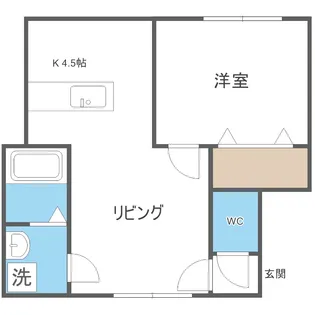すみれマンション【101号室】の間取り