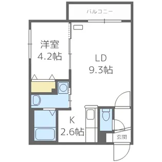 Duren(デューレン)【4階】の間取り
