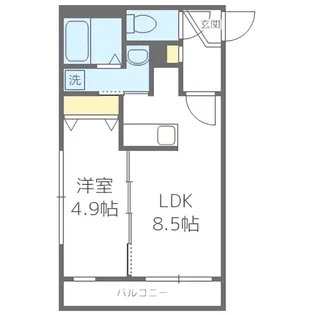 Dolce Vita GAKUENMAE【2階】の間取り