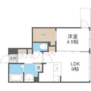 カーサAT美園38【1階】の間取り
