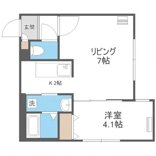 カーザフェリス平岸【303号室】の間取り