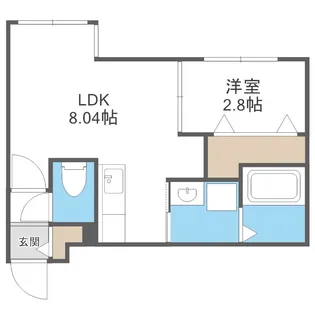 仮)ガルボ平岸【301号室】の間取り