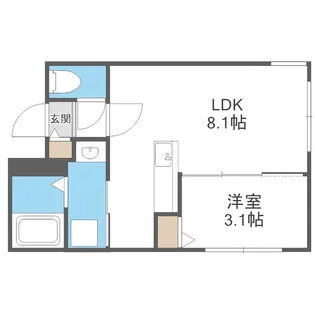 ガルボ平岸【402号室】の間取り