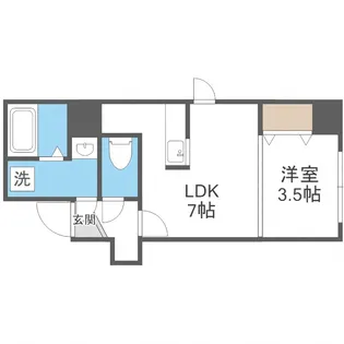 カーサベルタ【3階】の間取り