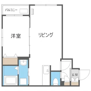 ルーヴェ月寒中央通【1階】の間取り
