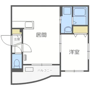 ルーヴェ月寒中央通【4階】の間取り
