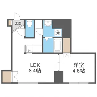 フロントコート南平岸【9階】の間取り