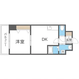 マッシモフェミニール菊水【602号室】の間取り