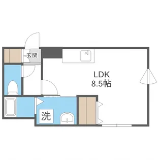coffret(コフレ)東札幌42【4階】の間取り