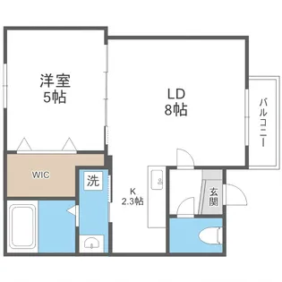 Maison chouchou 南平岸【1階】の間取り