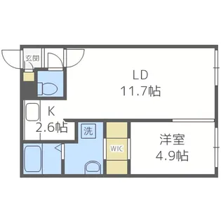 Land 平岸【4階】の間取り