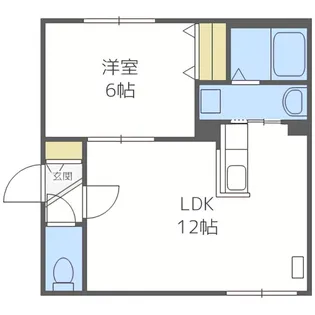 Royal Oak中島公園2【4階】の間取り