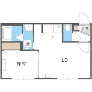メトロ南平岸駅前【4階】の間取り