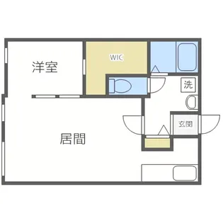 エクセレンス中島公園【202号室】の間取り