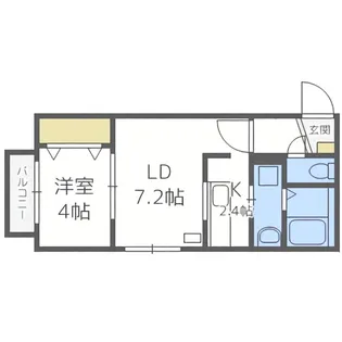 ディアコート【2階】の間取り
