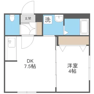 Maison Kamuy 本郷通(メゾンカムイホンゴウドオリ)【3階】の間取り