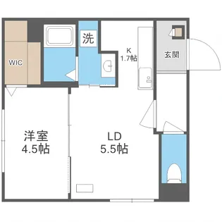 ラグジースペース南郷【2階】の間取り