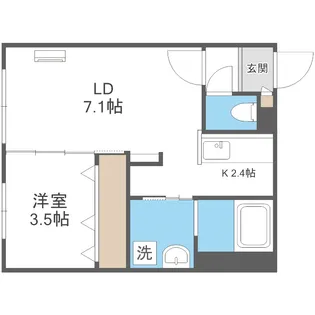 ウェルノント【4階】の間取り
