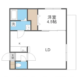 アスールドーム前【2階】の間取り