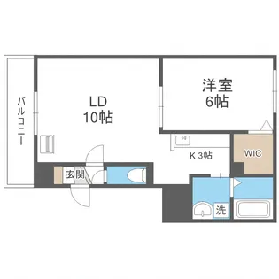 クラリス豊平【3階】の間取り
