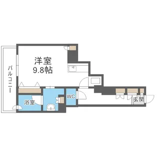 PRIME URBAN札幌 RIVER FRONT【3階】の間取り