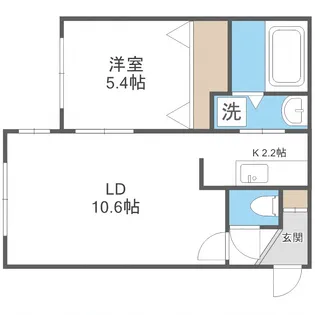 ゴールドメゾン美園66【4階】の間取り
