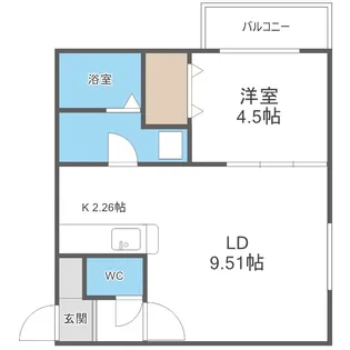 プリヴィエール美園【3階】の間取り