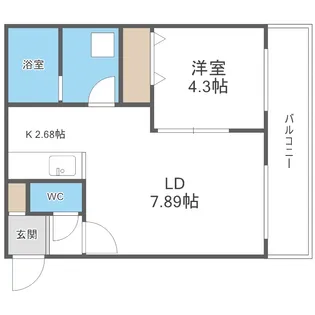 プリヴィエール旭町【2階】の間取り