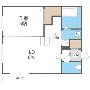 Maison chouchou 南平岸【3階】の間取り