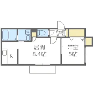 アクアトピア福住【4階】の間取り