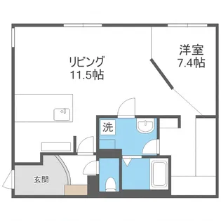 RESIDENCE SAPPORO T9【2階】の間取り