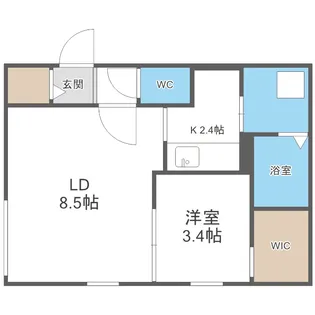 WTB南17【5階】の間取り
