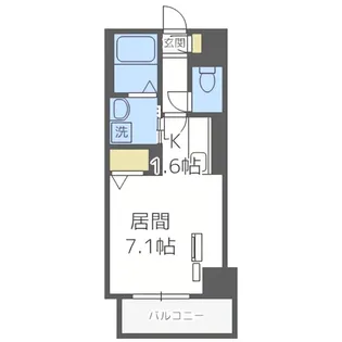 グランカーサ南6条【10階】の間取り