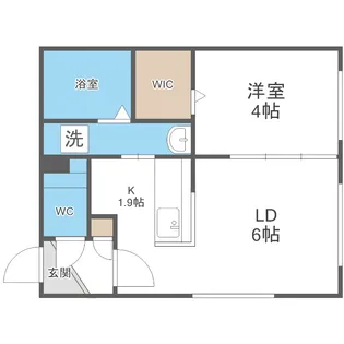 Casa Bianca札幌駅西口(カーサ・ビアンカ)【5階】の間取り