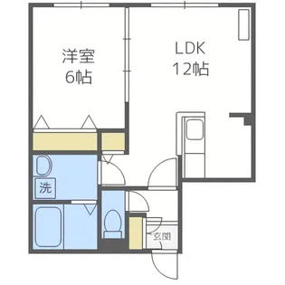Comfort美園4条(コンフォート美園4条)【4階】の間取り