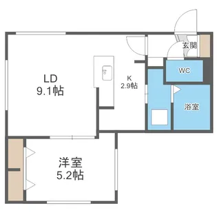 Lien南郷13(リエン南郷13)【4階】の間取り